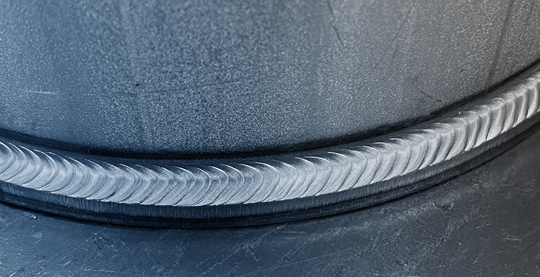 detail of espresso machine welding